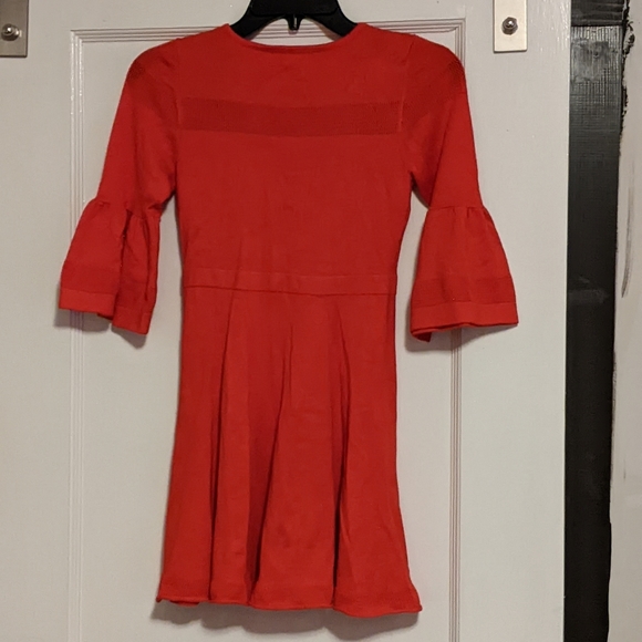 GB Girls Red Bell Sleeve Dress - Picture 5 of 5